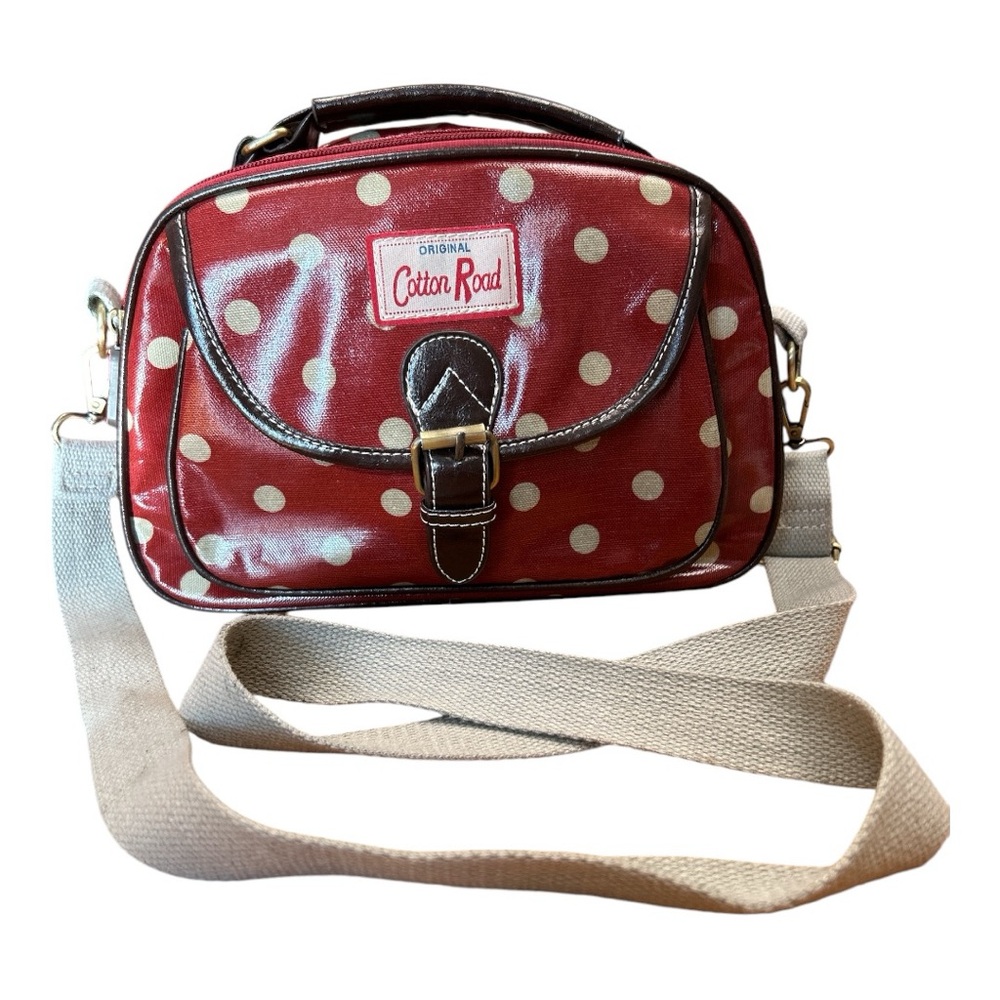 Cotton Road Red and White Crossbody Bag Purse